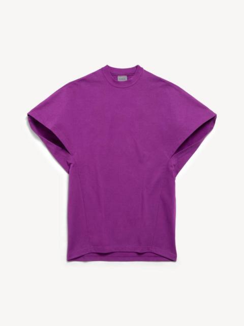 BALENCIAGA Women's Structured T-shirt in Violet