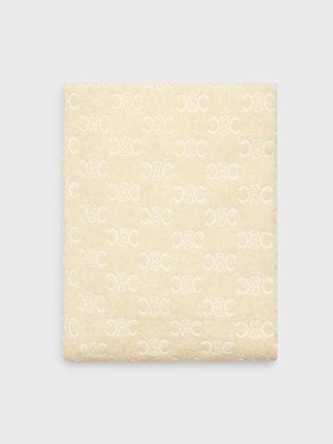 CELINE beach towel in monogram terry cotton