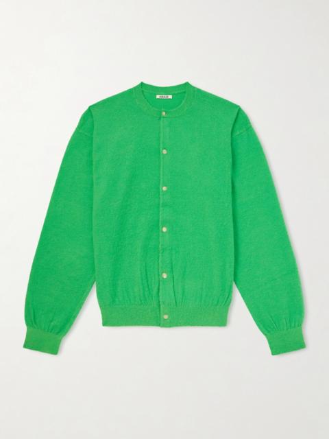 AURALEE Brushed Cashmere and Cotton-Blend Cardigan