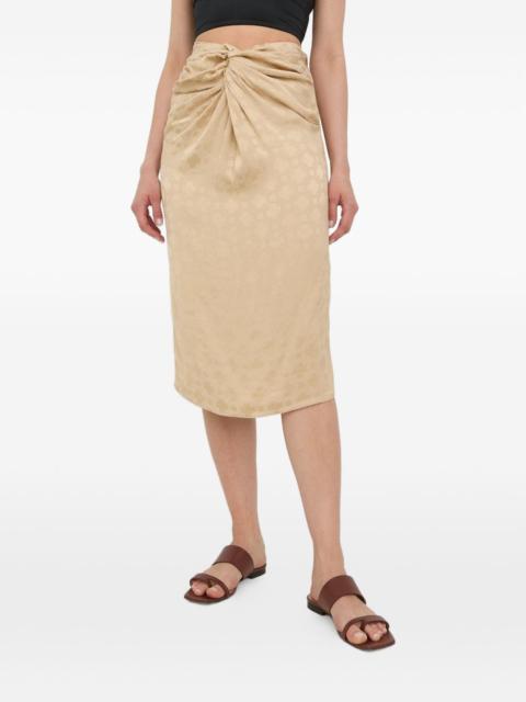 HERSKIND knot midi skirt