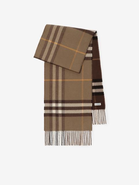 Burberry Reversible Check Cashmere Scarf