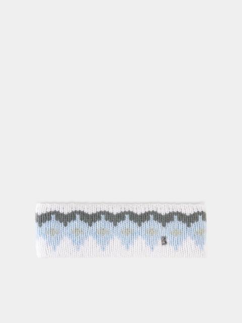 BOGNER Loca Cashmere Headband in Light Blue/Off-White