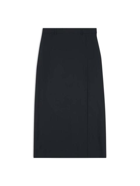 Slit Tailored Skirt in Black