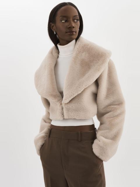 LAMARQUE DANIKA | Cropped Faux Fur Jacket