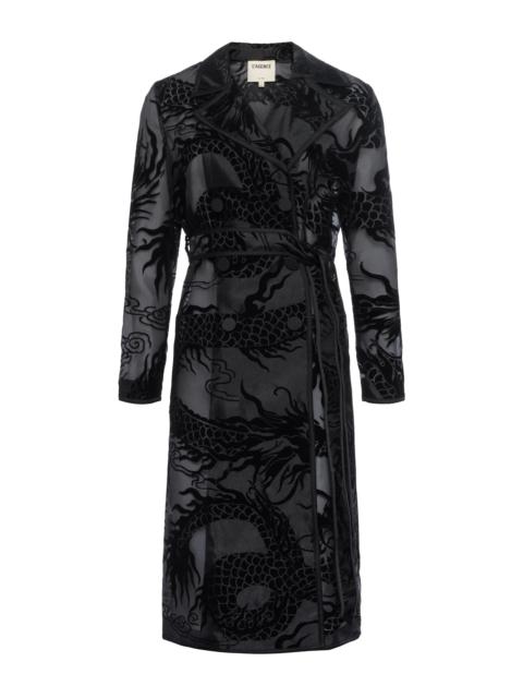 L'AGENCE Moda Organza Trench Coat