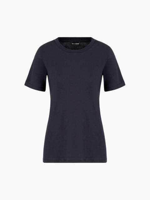 EMPORIO ARMANI Pima-jersey 승무원 목 티셔츠