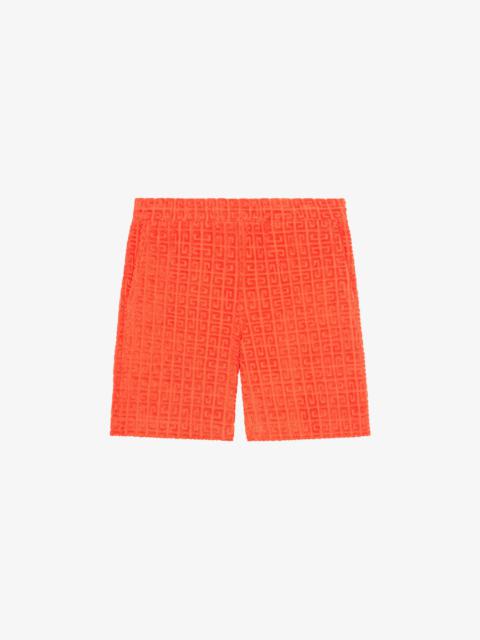 Givenchy BERMUDA SHORTS IN 4G TOWELLING COTTON JACQUARD