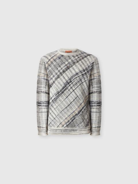 Missoni Wool-blend pullover with macro-check pattern