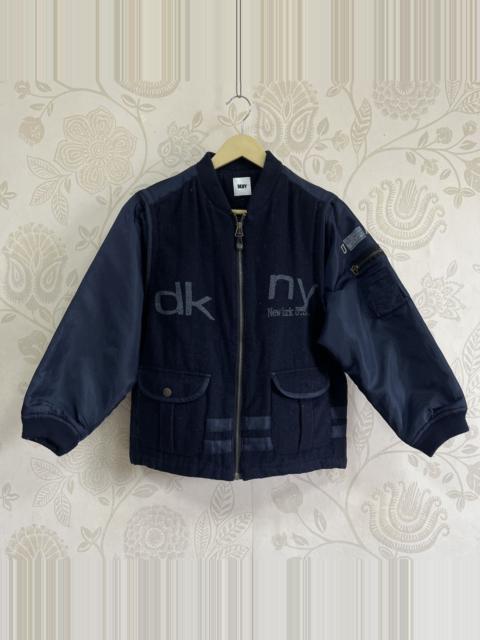 Other Designers DKNY × Vintage - DKNY USA Two Ways Bomber Wool Jacket