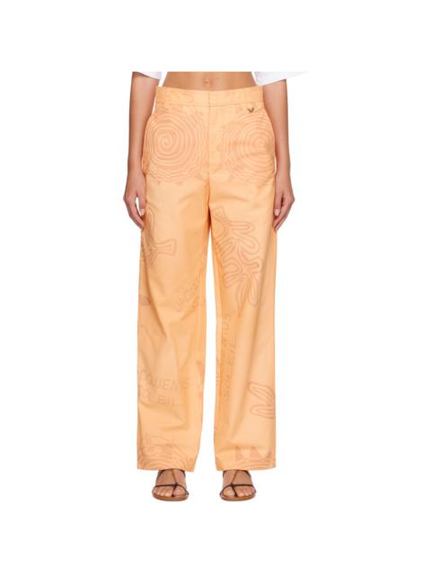 Orange Le Raphia 'Le Pantalon Banho' Trousers