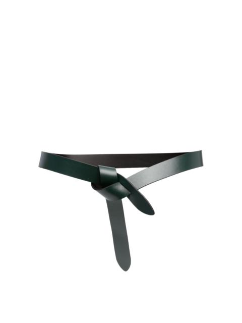 Lecce knot-detail leather belt