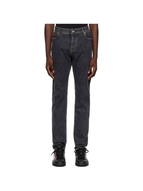 Balmain Black Distressed Jeans