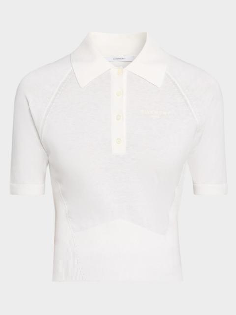 Givenchy Cropped Short-Sleeve Polo Shirt