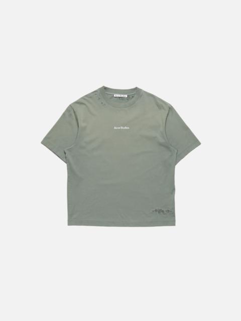 Acne Studios Mended logo t-shirt - Slate grey