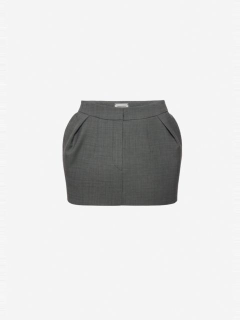 MAGDA BUTRYM Tailored mini skirt in grey