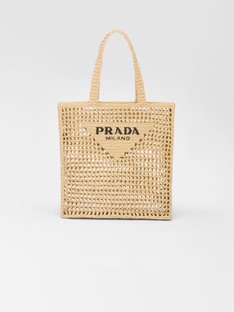 Prada Crochet tote bag with logo