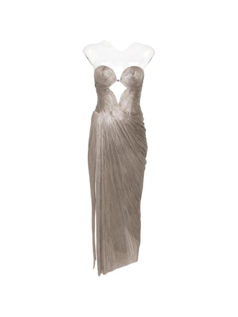 MARIA LUCIA HOHAN Maria Lucia Hohan Cut-out Lace-up Maxi Dress