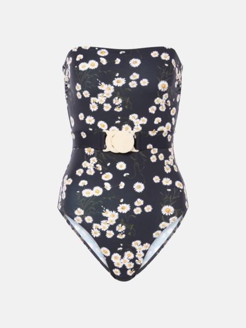ERES Courtois floral bandeau swimsuit