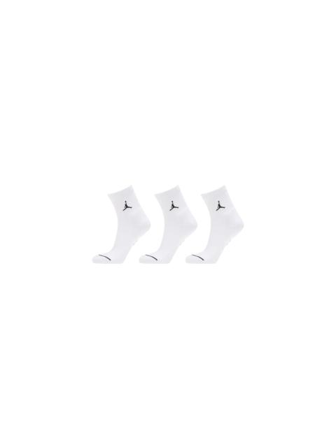 Jordan Jordan Everyday Ankle Socks "White / Black - (3 Pairs)" DX9655 100