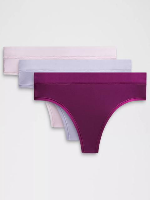 lululemon UnderEase High-Rise Thong Underwear *3 Pack