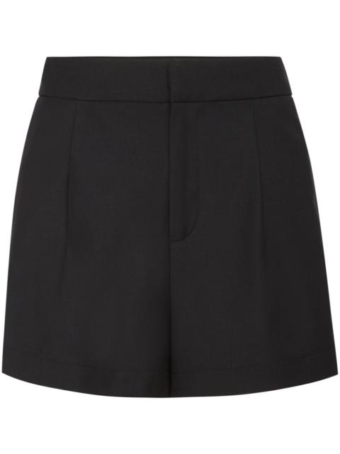 PHILIPP PLEIN logo-plaque satin shorts
