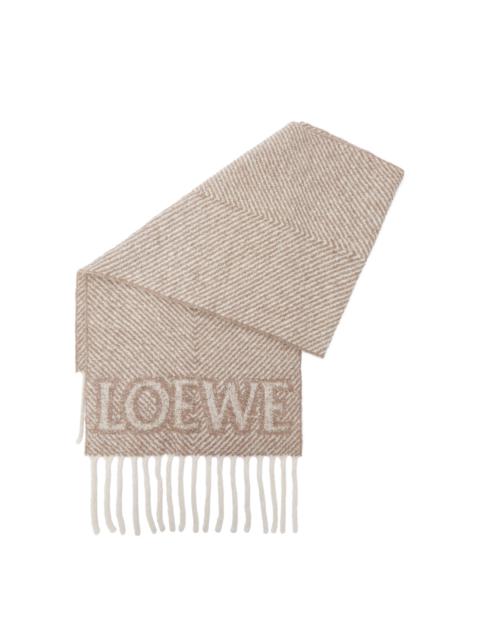 Loewe LOEWE scarf in alpaca and wool blend