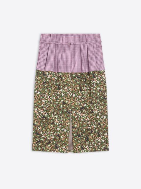 Dries Van Noten BELTED CONTRAST SKIRT