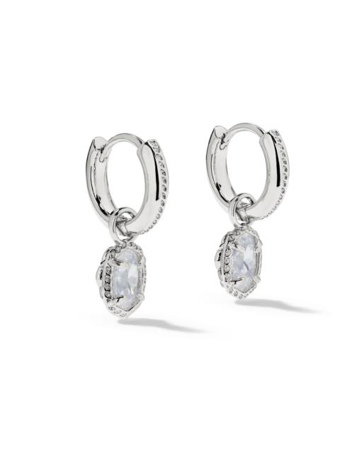KENDRA SCOTT Mini Ellie Luxe Silver Huggie Earrings