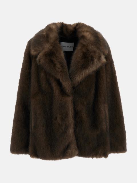 STAND STUDIO JOURNI JACKET IN FAUX FUR
