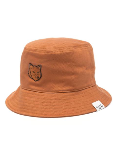 Maison Kitsuné Fox-motif cotton bucket hat