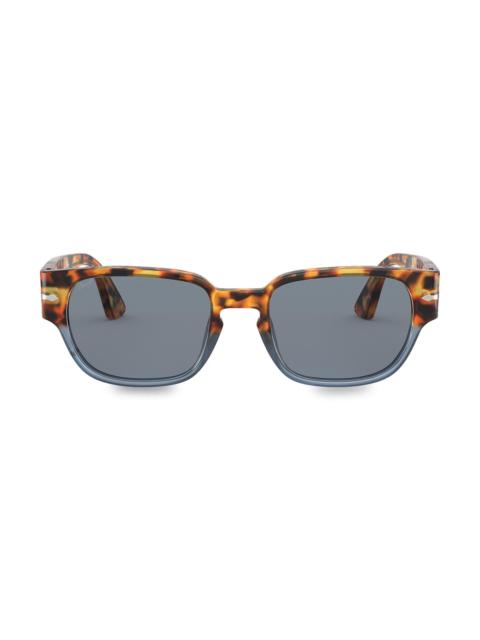 Persol Men's 49MM Square Sunglasses - Brown Tortoise