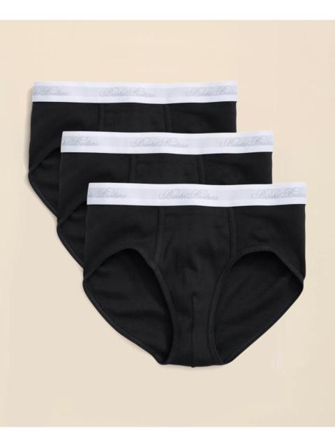 Brooks Brothers Supima® Cotton Low-Rise Briefs - 3 Pack