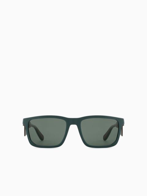 EMPORIO ARMANI Men’s rectangular sunglasses