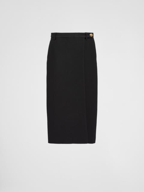 Tricotine midi skirt