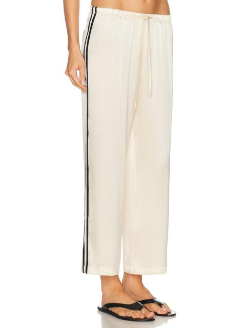 DONNI. The Silk Stripe Crop Pant