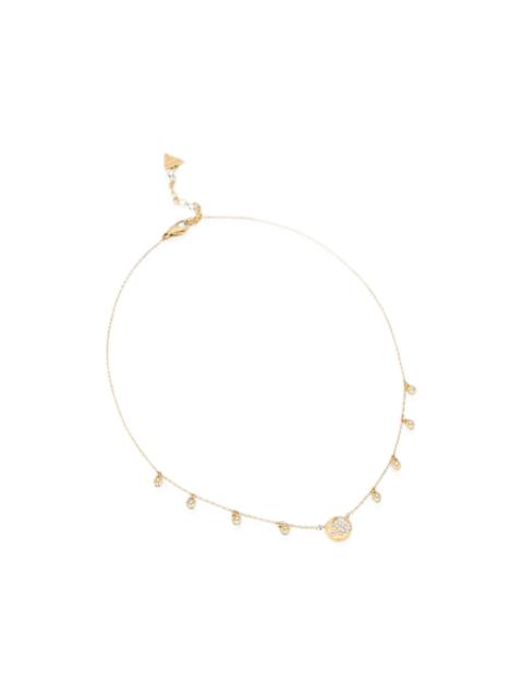 GUESS USA Aurora crystal-embellished charm necklace
