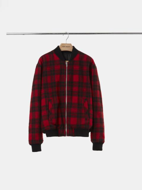Isabel Marant GUSS plaid baseball jacket