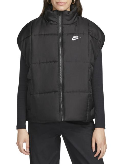 Sportswear Classic Water Repellent Therma-FIT Loose Puffer Vest in Black/White