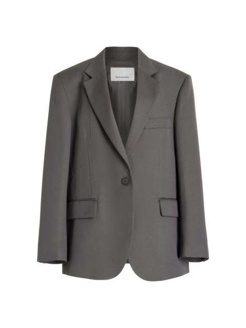 The Frankie Shop Lyra Oversized Suiting Blazer grey