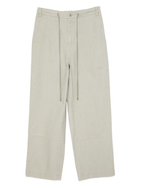 LOW CLASSIC washed cotton pants