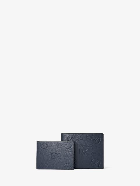 MICHAEL KORS Cooper Logo Debossed Billfold Wallet With Passcase