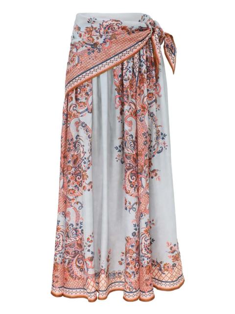 Zimmermann ASTER SCARF MIDI SKIRT