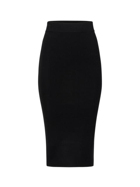 entire studios KNIT SKIRT BLACK