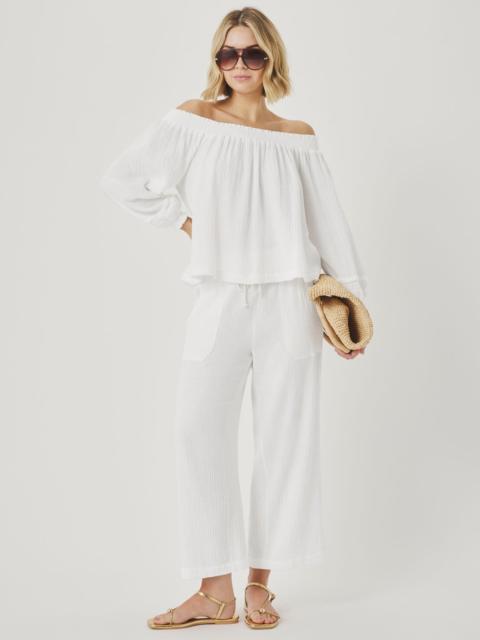 Splendid Ava Gauze Off-Shoulder Top