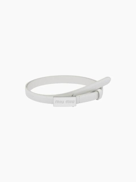 Miu Miu Brushed leather belt