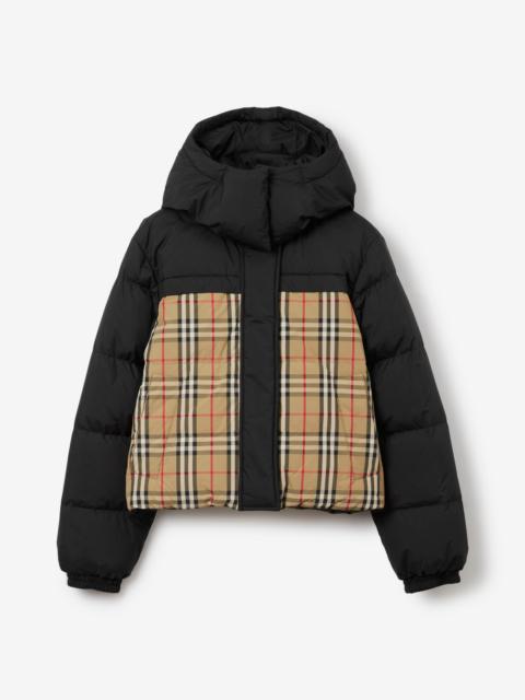 Cropped Reversible Puffer Jacket