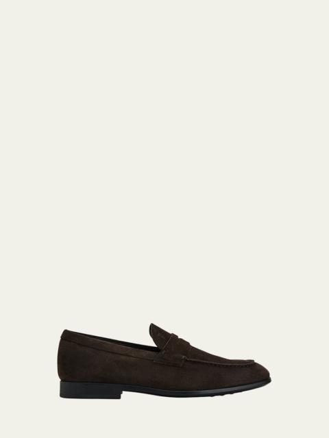 Tod's Men's Moccasino Suede Penny Loafers