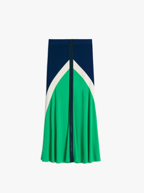 Victoria Beckham Tracksuit Skirt in Green-Dark Navy