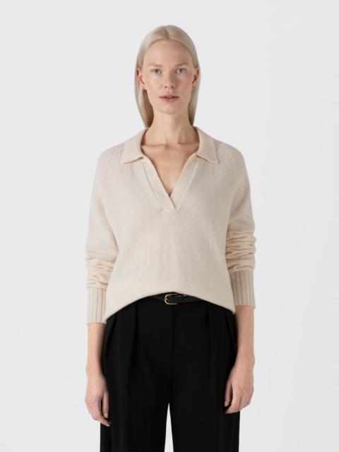 Sunspel Lambswool Polo Jumper