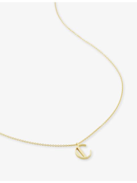 MONICA VINADER Initial C 18ct Gold Vermeil Plated 925 Sterling Silver Necklace